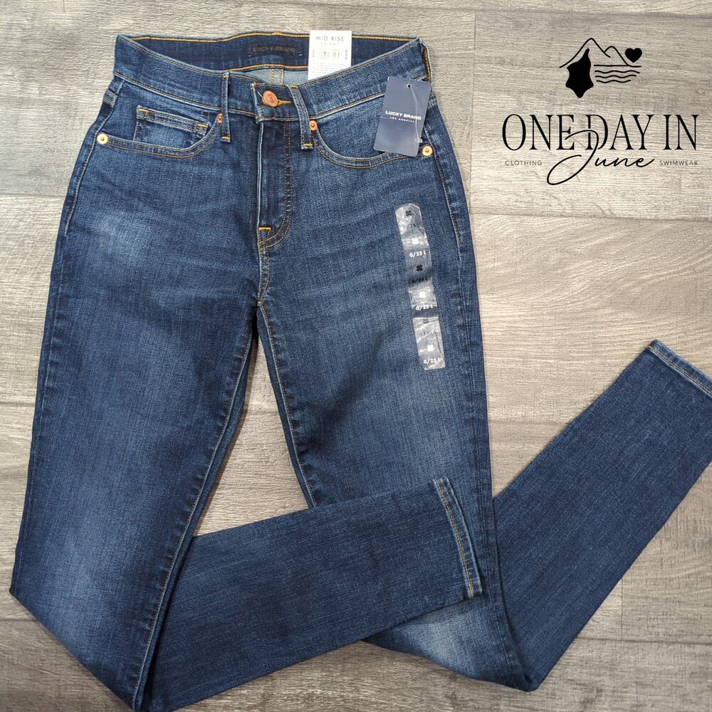 Lucky Brand Ava Mid Rise Skinny Jeans Size 0L